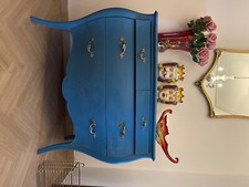 mobile dresser fine 900 restaurato moderno colore blu ottanio, eclettico 