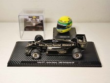 Ayrton Senna F1 Set – 1:24 Carbon custom base Lotus 97T + 1:5 Helmet 1985