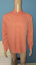 VERSACE JEANS COUTURE CAMICIA UOMO COLOR ROSSA MANICA LUNGA TAGLIA L 100% COTONE