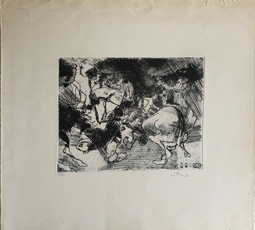 Ennio calabria acquaforte 1965 - calabria,