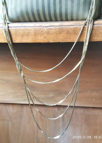 Bella collana fili metallo - collana, 5