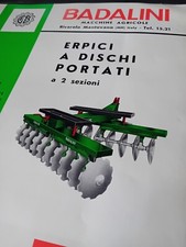 BADALINI ERPICI A DISCHI PORTATI trattori pubblicitario vendita originale