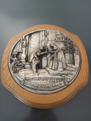 Quadro rilievo peltro betzner - peltro,