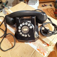 Telefono in bachelite nero