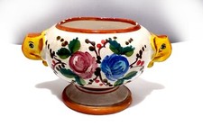 Alzata di Ceramica Deruta anni '60 Floreale Policroma 