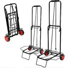 Carrello Portapacchi Pieghevole Portatutto Portata 25Kg / 50kg  2 Ruote in GOMMA