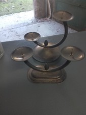 2 PORTACANDELE FERRO 2 BRACCI