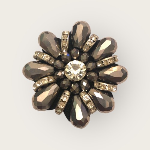 Spilla donna fiore cristalli - donna,