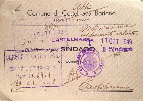 Castelnovo bariano 1949 - §,