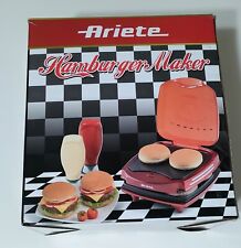 Ariete Hamburger Maker Griglia Elettrica da Tavolo- Piastra, Griglia, Fornellino