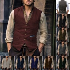 Gilet uomo hipster tweed spina