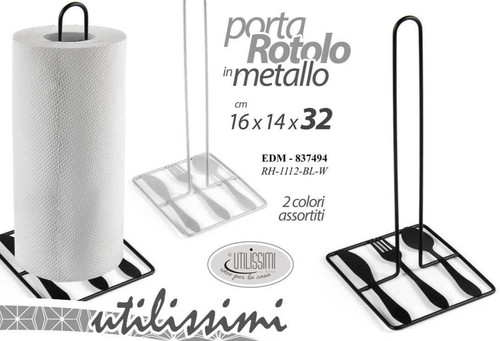 Porta rotolo tavola metallo - tavola,