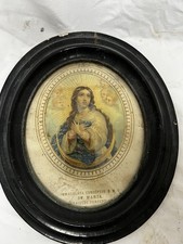 Antico Quadro ovale  Immacolata concezione Cm 31x27