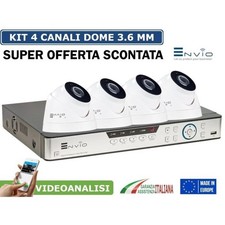 KIT VIDEOSORVEGLIANZA  DVR  5MPX + 4 TELECAMERE DOME SONY ENVIO