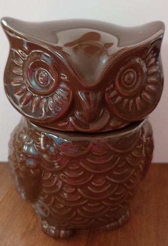 Ceramic brown owl - , 2pc