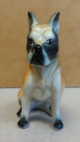 Statua cane porcellana boxer