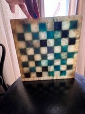 scacchiera di marmo bicromo anni '60