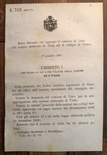 LISIO 1890 REGIO DECRETO X COLLEGIO ELETTORALE DI CUNEO-5880