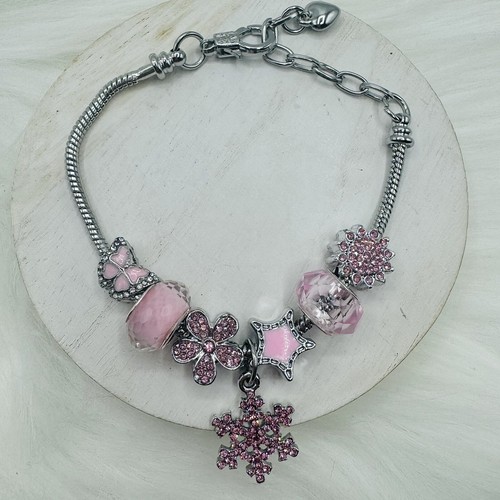 Bracciale fiocco neve - di, rosa