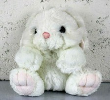 Peluche Piccolo Coniglio Bianco CONIGLIETTO da Collezione Gioco Morbido e Rosa
