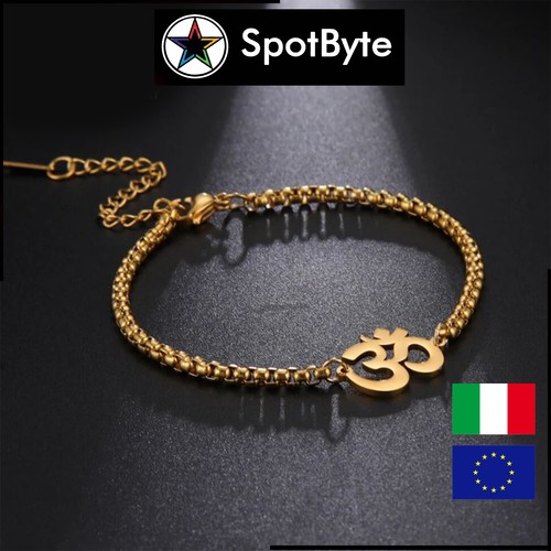 Bracciale uomo dorato acciaio - dorato,
