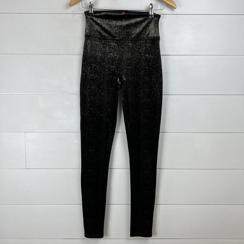 Spanx velvet leggings black - velvet,