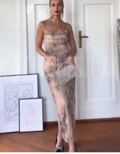 ZARA SS23 MIDI DRAPED PRINTED