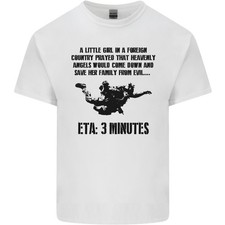 Eta 3 Min Reggimento Paracadutisti Para 1 2 3 4 Uomo Cotone Leggero T-Shirt