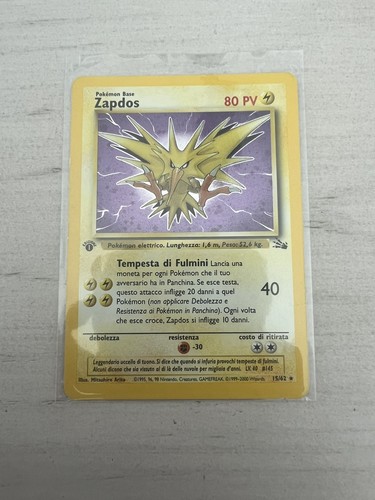 Pokemon fossil zapdos holo - pokemon,