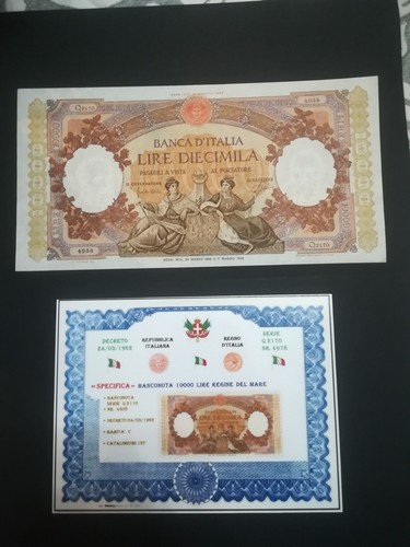 Banknote italy 10000 lire - italy,