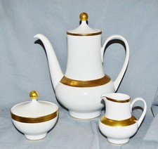 Nucleo Brocca Zuccheriera Brocca Latte Decorazione Dorata, Eschenbach, 1960 1970