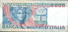 ITALY-ITALIA 50 000 LIRA  P