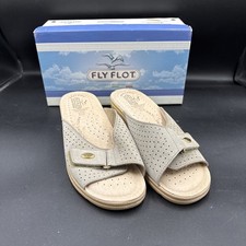 Womens FLY FLOT  Tan Slip On