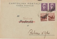 18- Luogotenenza+Democratica-Tariffa L.1,20-Noventa Vicentina/Ospedaletto Eugane