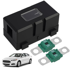1 Pezzi Portafusibili ANS per Auto Con 2 Pezzi Fusibili Midi Bolt on Da 40A, Ada