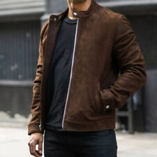 Uomo pelle Scamosciata Marrone