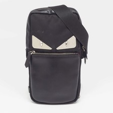 Fendi Monster Black Leather