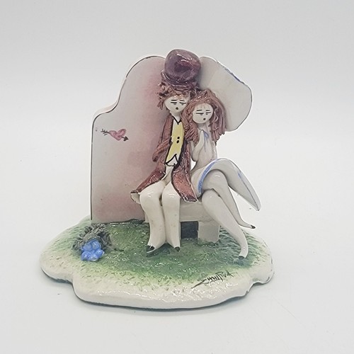Coppia statuine ceramica