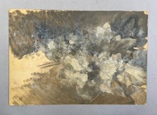 Studio fogliame, olio su