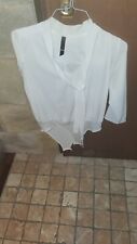 CAMICIA BODY BIANCA. IDEALE CON UN PANTALONE O SOTTOGIACCA. MANICA A 3/4