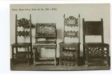 Primi '900  Torino Museo Civico Sedie del Sec. XVI e XVII FP BN