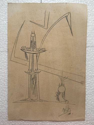 Quadro wifredo lam - lam, disegno