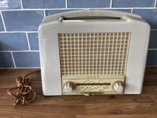 Ekco U159 Valve Tube Radio LW MW light grey stylish - Spares/repair (G1)