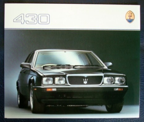 Maserati 430 brochure vendita - 430,