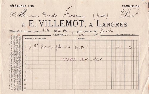 Langres negociant villemot - negociant,