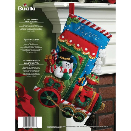 Bucilla kit applique calza - applique, in
