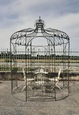Gazebo rotondo in ferro da