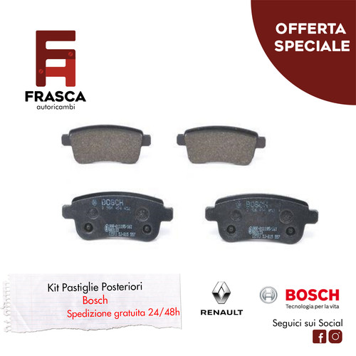 Pastiglie freno posteriori - pastiglie,