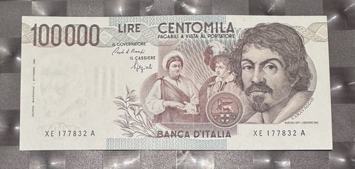 100000 lire caravaggio tipo - 100000,