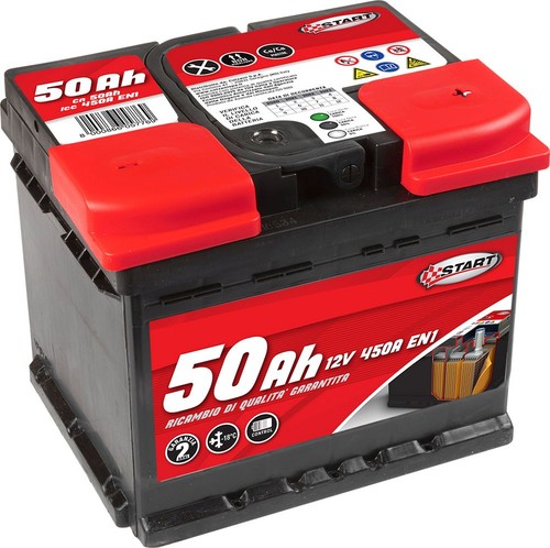 Start batteria auto 50ah 12v - start,